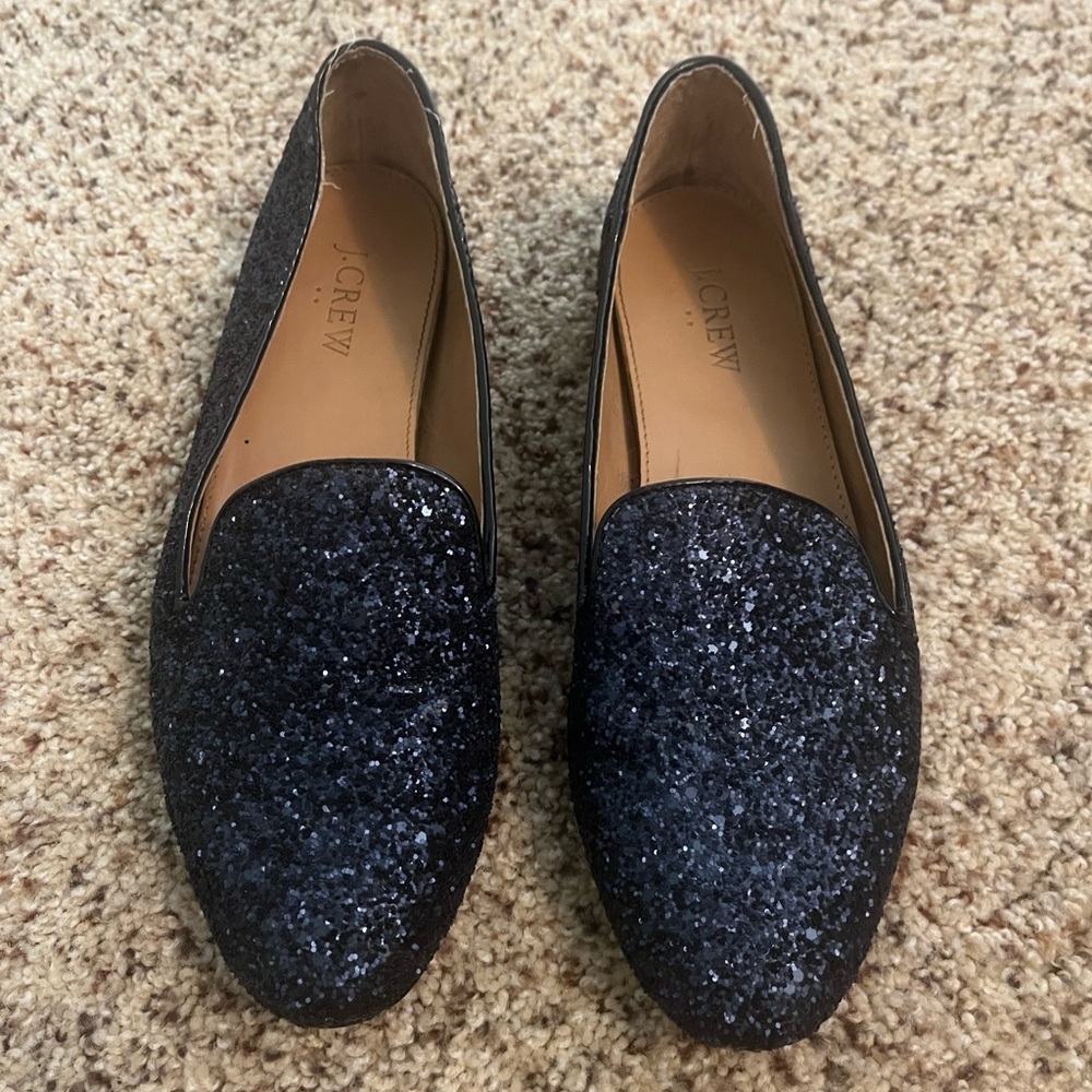 J. Crew glitter loafers - Picture 1 of 7